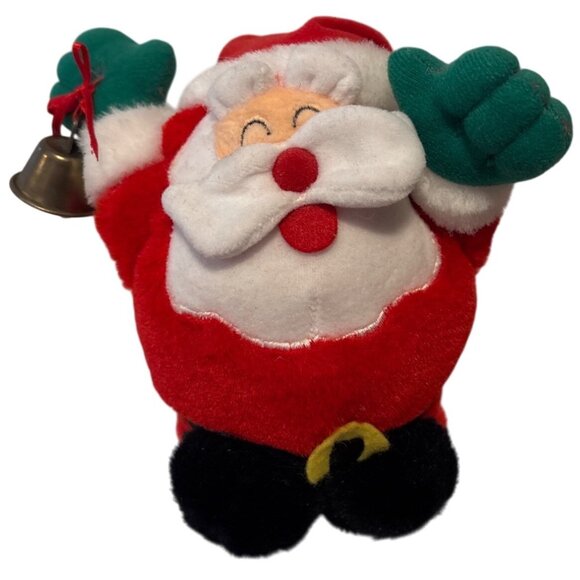 VINTAGE RADIO SHACK SONIC ACTION SHAKY SANTA RINGS BELL CHRISTMAS DECOR - Picture 1 of 6